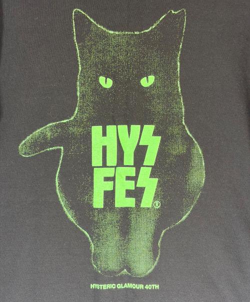 Hysteric Glamour（ヒステリックグラマー）Hysteric Glamour (ヒステリックグラマー) プリントTシャツ ブラック サイズ:SIZE Mの古着・服飾アイテム