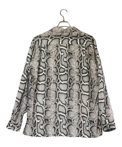 WACKO MARIA（ワコマリア）WACKO MARIA (ワコマリア) PYTHON HAWAIIAN SHIRT/ ホワイト×ブラック サイズ:SIZE Lの古着・服飾アイテム