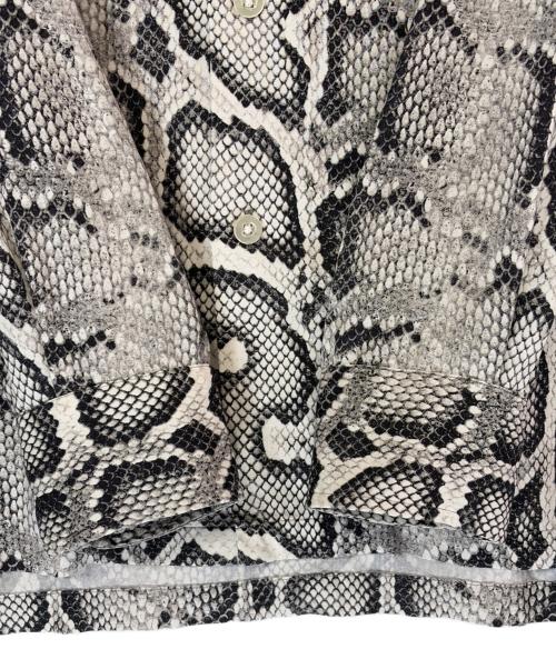 WACKO MARIA（ワコマリア）WACKO MARIA (ワコマリア) PYTHON HAWAIIAN SHIRT/ ホワイト×ブラック サイズ:SIZE Lの古着・服飾アイテム