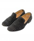 Christian Louboutinクリスチャン・ルブタン）の古着「シューズ/ROLLERBOY SPIKES/ローラーボーイ スパイク」｜ブラック