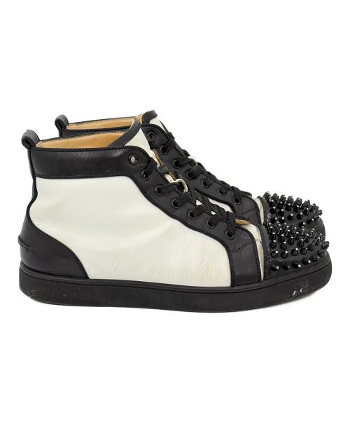 Christian Louboutin（クリスチャン・ルブタン）Christian Louboutin (クリスチャン・ルブタン) ハイカットスニーカー/ルイ・スパイク ホワイト サイズ:SUZE 41.5(28.5cm）の古着・服飾アイテム