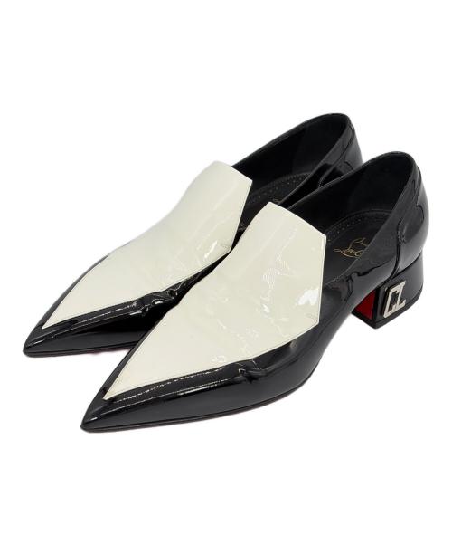 Christian Louboutin（クリスチャン・ルブタン）Christian Louboutin (クリスチャン・ルブタン) ローファー/Aiglon/エグロン ホワイト×ブラック サイズ:SIZE 41（26cm）の古着・服飾アイテム