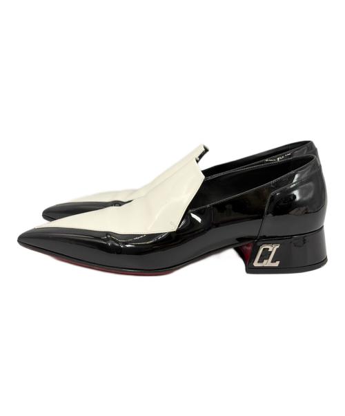 Christian Louboutin（クリスチャン・ルブタン）Christian Louboutin (クリスチャン・ルブタン) ローファー/Aiglon/エグロン ホワイト×ブラック サイズ:SIZE 41（26cm）の古着・服飾アイテム