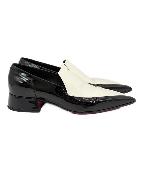 Christian Louboutin（クリスチャン・ルブタン）Christian Louboutin (クリスチャン・ルブタン) ローファー/Aiglon/エグロン ホワイト×ブラック サイズ:SIZE 41（26cm）の古着・服飾アイテム