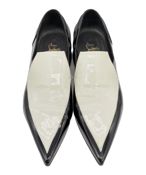 Christian Louboutin（クリスチャン・ルブタン）Christian Louboutin (クリスチャン・ルブタン) ローファー/Aiglon/エグロン ホワイト×ブラック サイズ:SIZE 41（26cm）の古着・服飾アイテム