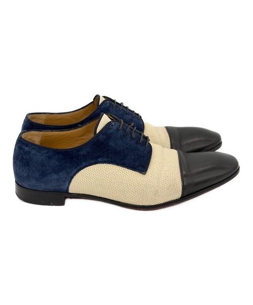 Christian Louboutin（クリスチャン・ルブタン）Christian Louboutin (クリスチャン・ルブタン) シューズ ブラック×アイボリー×ネイビー サイズ:40.5（25.5cm）の古着・服飾アイテム