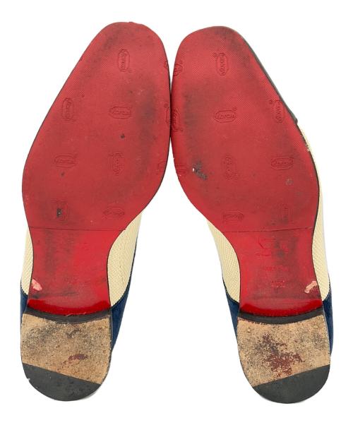 Christian Louboutin（クリスチャン・ルブタン）Christian Louboutin (クリスチャン・ルブタン) シューズ ブラック×アイボリー×ネイビー サイズ:40.5（25.5cm）の古着・服飾アイテム