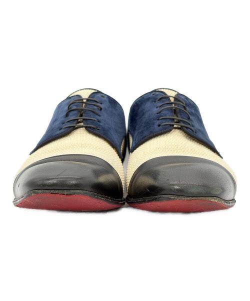 Christian Louboutin（クリスチャン・ルブタン）Christian Louboutin (クリスチャン・ルブタン) シューズ ブラック×アイボリー×ネイビー サイズ:40.5（25.5cm）の古着・服飾アイテム