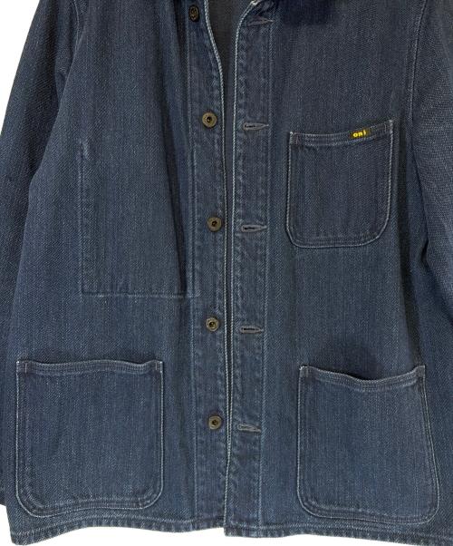 ONI DENIM（オニデニム）ONI DENIM (オニデニム) Coveralls 3 x 3 Indigo Twill/「カバーオールズ・スリー・バイ・スリー・インディゴ・ツイル インディゴ サイズ:SIZE 40（M)の古着・服飾アイテム