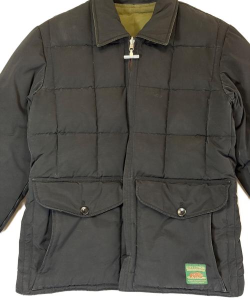 Alaska SlEEPING BAG（アラスカスリーピングバッグ）ALASKA SLEEPING BAG (アラスカスリーピングバッグ) ダウンジャケット ブラック×オリーブ サイズ:SIZE Sの古着・服飾アイテム
