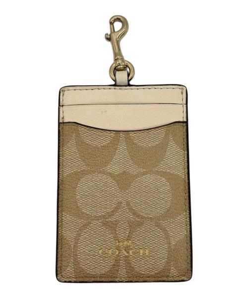 COACH（コーチ）COACH (コーチ) パスケース ベージュの古着・服飾アイテム