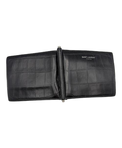 Saint Laurent Paris（サンローランパリ）Saint Laurent Paris (サンローランパリ) ビルクリップウォレット ブラックの古着・服飾アイテム