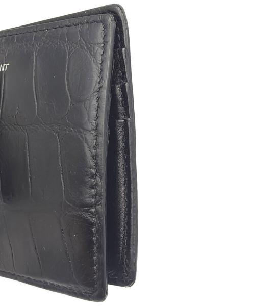 Saint Laurent Paris（サンローランパリ）Saint Laurent Paris (サンローランパリ) ビルクリップウォレット ブラックの古着・服飾アイテム