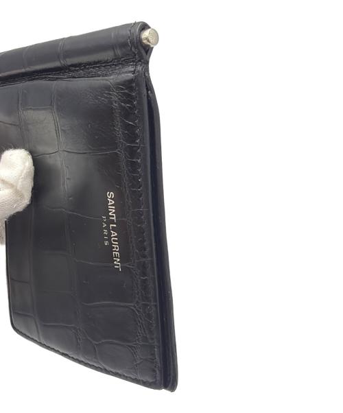Saint Laurent Paris（サンローランパリ）Saint Laurent Paris (サンローランパリ) ビルクリップウォレット ブラックの古着・服飾アイテム