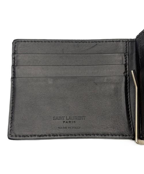 Saint Laurent Paris（サンローランパリ）Saint Laurent Paris (サンローランパリ) ビルクリップウォレット ブラックの古着・服飾アイテム