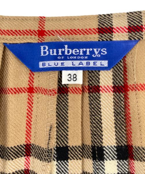 Burberry's（バーバリーズ）Burberry's (バーバリーズ) ラップスカート ブラウン×ブラック サイズ:SIZE 38の古着・服飾アイテム