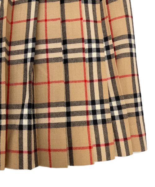 Burberry's（バーバリーズ）Burberry's (バーバリーズ) ラップスカート ブラウン×ブラック サイズ:SIZE 38の古着・服飾アイテム