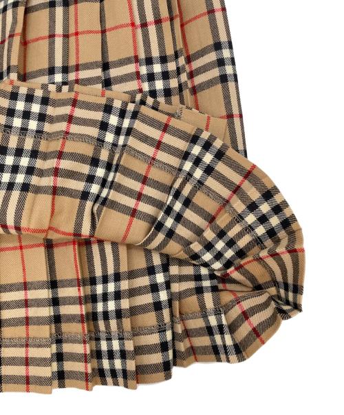 Burberry's（バーバリーズ）Burberry's (バーバリーズ) ラップスカート ブラウン×ブラック サイズ:SIZE 38の古着・服飾アイテム