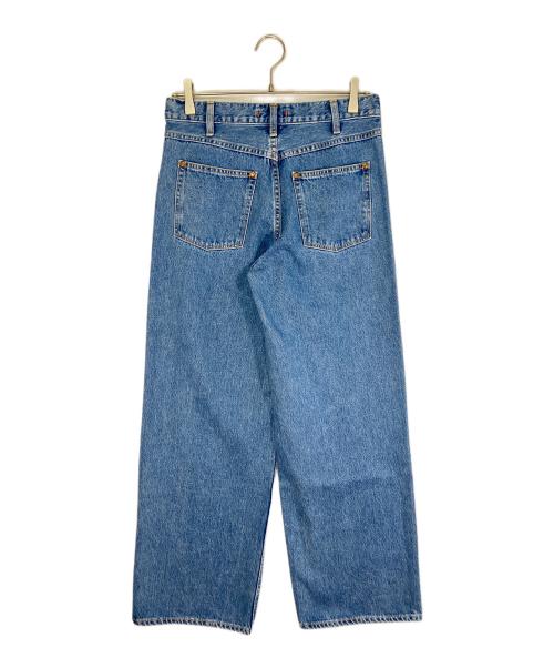 NEEDBY（ニードバイ）NEEDBY (ニードバイ) ワイドデニムパンツ インディゴ サイズ:SIZE 63.5cm (W25)の古着・服飾アイテム