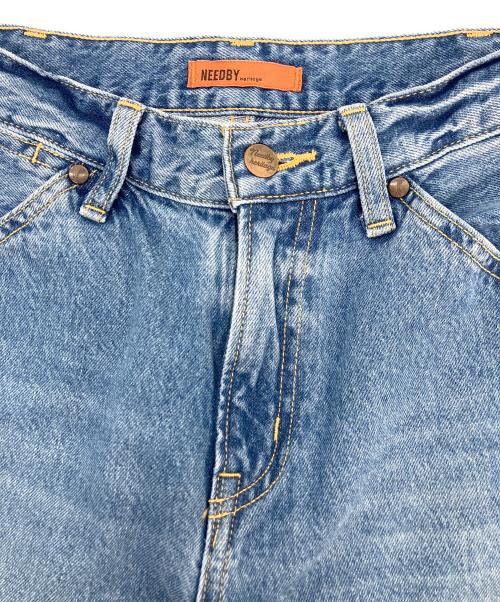 NEEDBY（ニードバイ）NEEDBY (ニードバイ) ワイドデニムパンツ インディゴ サイズ:SIZE 63.5cm (W25)の古着・服飾アイテム