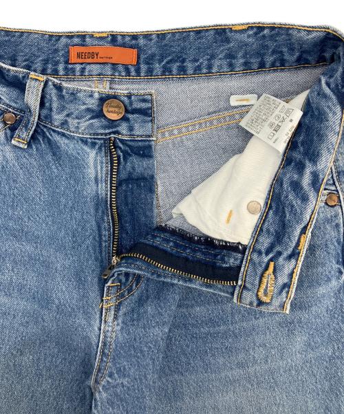 NEEDBY（ニードバイ）NEEDBY (ニードバイ) ワイドデニムパンツ インディゴ サイズ:SIZE 63.5cm (W25)の古着・服飾アイテム