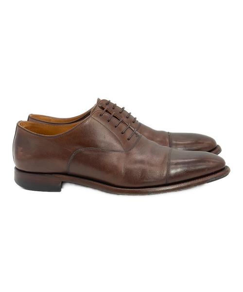 SCOTCH GRAIN（スコッチグレイン）SCOTCH GRAIN (スコッチグレイン) ストレートチップシューズ ブラウン サイズ:SIZE 27cmの古着・服飾アイテム