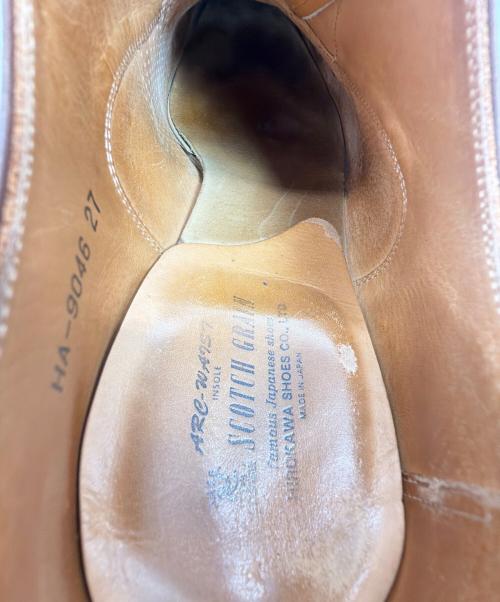 SCOTCH GRAIN（スコッチグレイン）SCOTCH GRAIN (スコッチグレイン) ストレートチップシューズ ブラウン サイズ:SIZE 27cmの古着・服飾アイテム