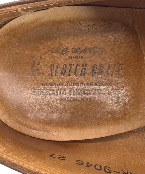 SCOTCH GRAIN（スコッチグレイン）SCOTCH GRAIN (スコッチグレイン) ストレートチップシューズ ブラウン サイズ:SIZE 27cmの古着・服飾アイテム