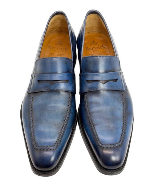 berwick（バーウィック）berwick (バーウィック) ローファー ブルー サイズ:SIZE 9（28cm）の古着・服飾アイテム