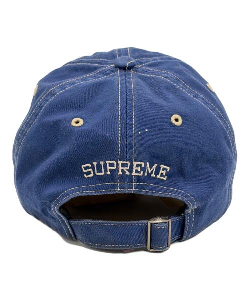 SUPREME（シュプリーム）SUPREME (シュプリーム) バイザー ステッチ キャップ ネイビーの古着・服飾アイテム
