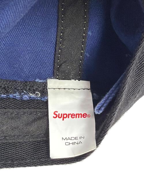 SUPREME（シュプリーム）SUPREME (シュプリーム) バイザー ステッチ キャップ ネイビーの古着・服飾アイテム