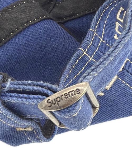 SUPREME（シュプリーム）SUPREME (シュプリーム) バイザー ステッチ キャップ ネイビーの古着・服飾アイテム