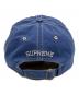 中古・古着 SUPREME (シュプリーム) バイザー ステッチ キャップ ネイビー：8000円