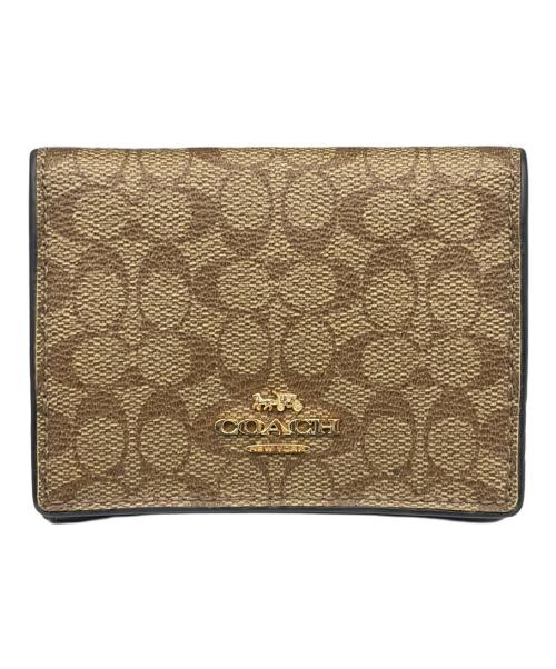 COACH（コーチ）COACH (コーチ) 3つ折り財布 ブラウンの古着・服飾アイテム