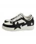 A BATHING APE (アベイシングエイプ) スニーカー ホワイト×ブラック サイズ:SIZE 28cm：20000円