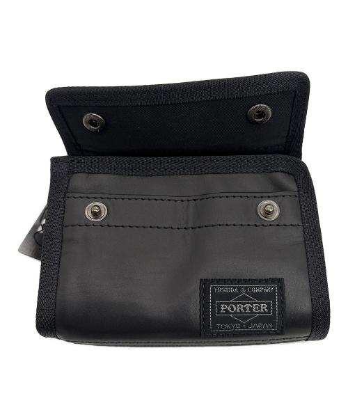 PORTER（ポーター）PORTER (ポーター) 3つ折り財布 ブラックの古着・服飾アイテム