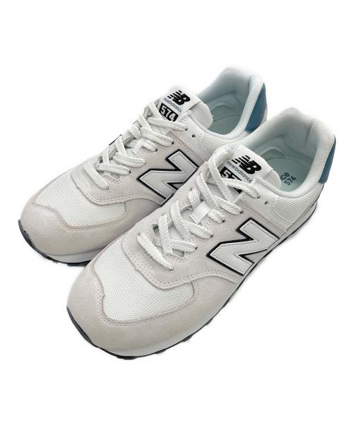 NEW BALANCE（ニューバランス）NEW BALANCE (ニューバランス) スニーカー ホワイト×ブルー サイズ:29㎝の古着・服飾アイテム