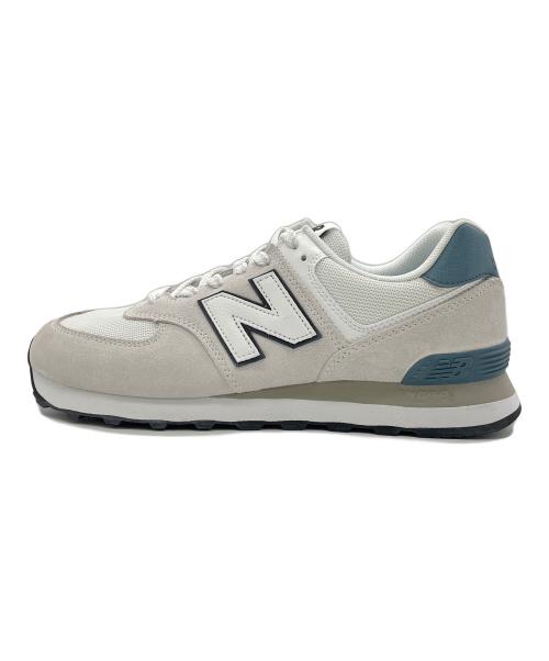 NEW BALANCE（ニューバランス）NEW BALANCE (ニューバランス) スニーカー ホワイト×ブルー サイズ:29㎝の古着・服飾アイテム