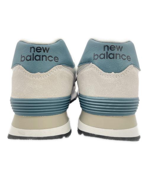 NEW BALANCE（ニューバランス）NEW BALANCE (ニューバランス) スニーカー ホワイト×ブルー サイズ:29㎝の古着・服飾アイテム