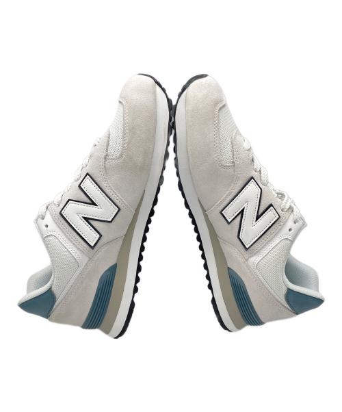 NEW BALANCE（ニューバランス）NEW BALANCE (ニューバランス) スニーカー ホワイト×ブルー サイズ:29㎝の古着・服飾アイテム