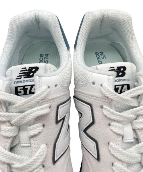NEW BALANCE（ニューバランス）NEW BALANCE (ニューバランス) スニーカー ホワイト×ブルー サイズ:29㎝の古着・服飾アイテム