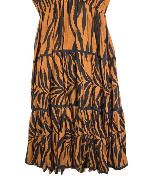 伊太利屋（イタリヤ）伊太利屋 (イタリヤ) 半袖ワンピース ブラウン サイズ:SIZE Sの古着・服飾アイテム