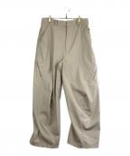 YDOTワイドット）の古着「3D THCH TROUSERS BUGGY/スリーディー ティーエイチシーエイチ トラウザーズ バギー」｜ベージュ