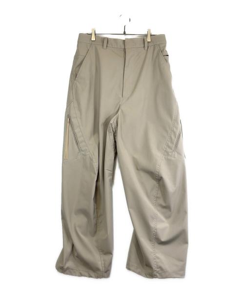 YDOT（ワイドット）YDOT (ワイドット) 3D THCH TROUSERS BUGGY/スリーディー ティーエイチシーエイチ トラウザーズ バギー ベージュ サイズ:SIZE Lの古着・服飾アイテム