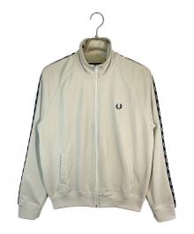 FRED PERRY（フレッドペリー）の古着「Contrast Tape Track Jacket/コントラスト・テープ・トラック・ジャケット」｜グリーン