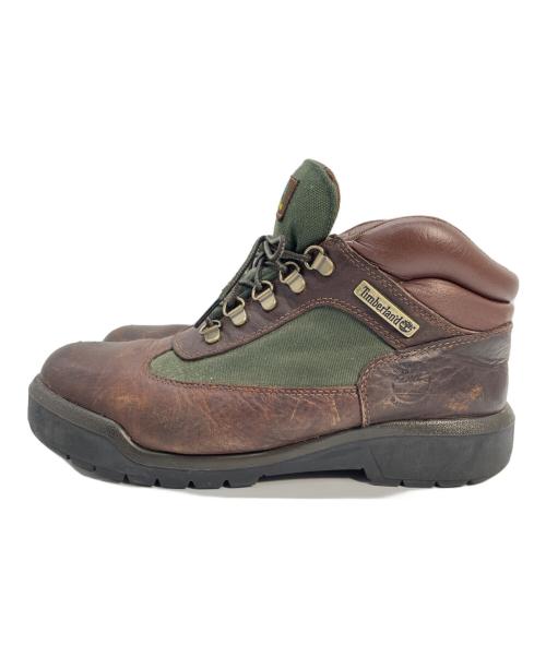 Timberland（ティンバーランド）Timberland (ティンバーランド) フィールドブーツ ブラウン×グリーン サイズ:26cmの古着・服飾アイテム