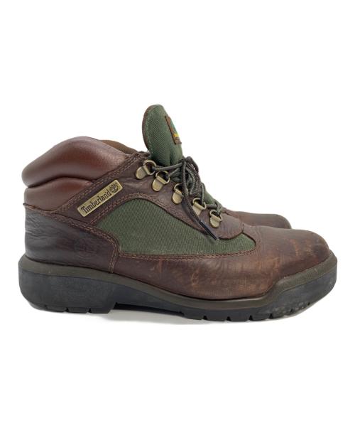 Timberland（ティンバーランド）Timberland (ティンバーランド) フィールドブーツ ブラウン×グリーン サイズ:26cmの古着・服飾アイテム