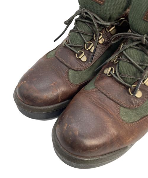 Timberland（ティンバーランド）Timberland (ティンバーランド) フィールドブーツ ブラウン×グリーン サイズ:26cmの古着・服飾アイテム
