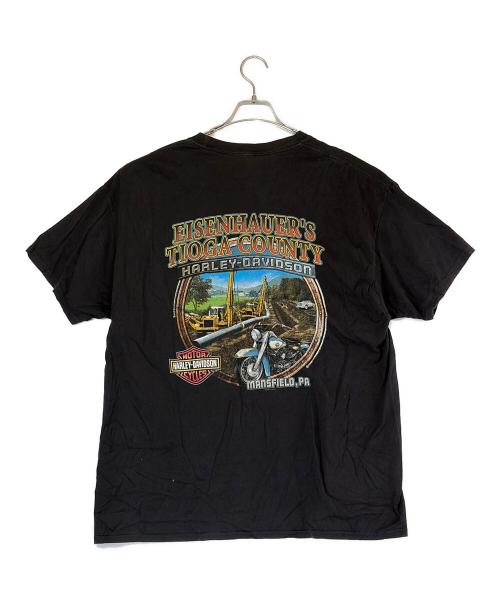 HARLEY-DAVIDSON（ハーレーダビッドソン）HARLEY-DAVIDSON (ハーレーダビッドソン) プリントTシャツ ブラック サイズ:不明の古着・服飾アイテム