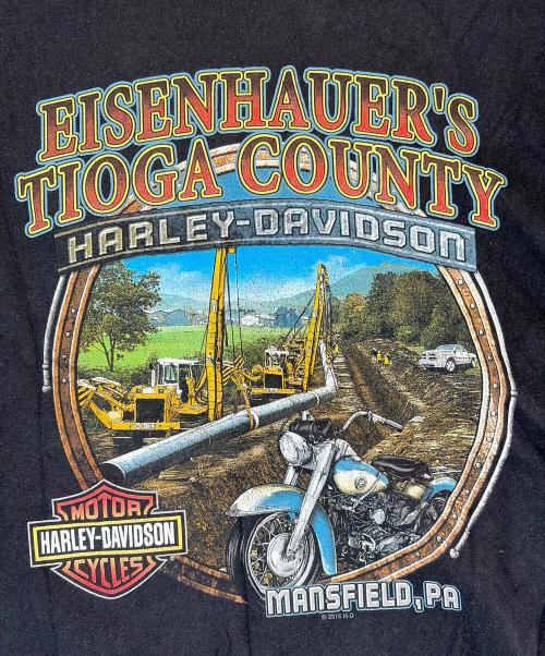 HARLEY-DAVIDSON（ハーレーダビッドソン）HARLEY-DAVIDSON (ハーレーダビッドソン) プリントTシャツ ブラック サイズ:不明の古着・服飾アイテム